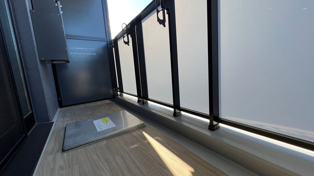 バルコニー　広々としたバルコニーです