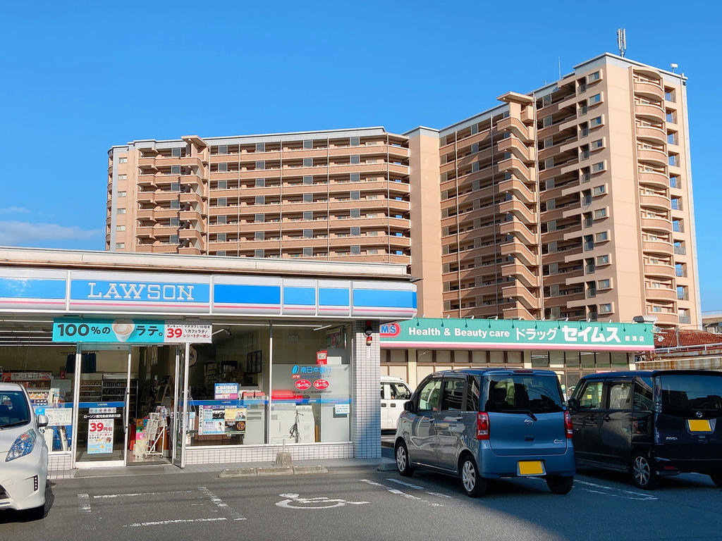 コンビニ　ローソン　唐湊新川店（コンビニ）まで350m