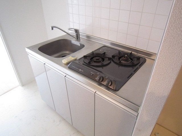 キッチン　２口ガスシステムキッチン