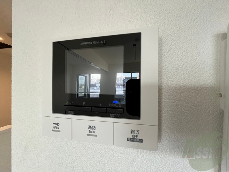 セキュリティ　セキュリティ対策に欠かせないモニタ付インターホンです！