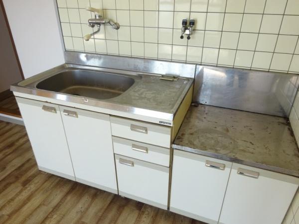 キッチン　ガスコンロ設置可！