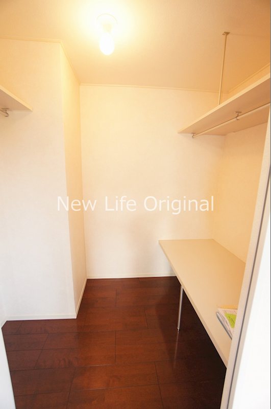 収納　ウォークインクローゼット付きでお部屋を広く使えます。