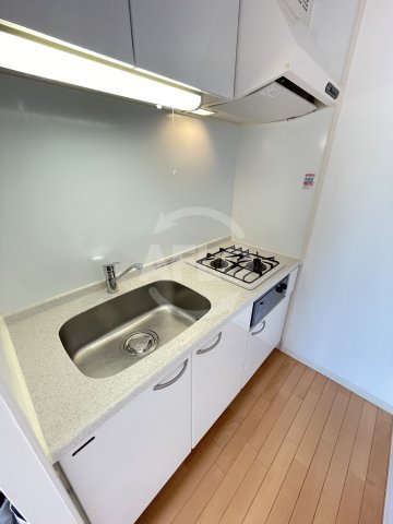 キッチン　アーデンタワー立売堀　２口ガスシステムキッチン