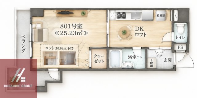 ウエストサイド江坂の間取り写真
