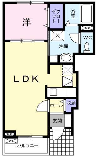 コンフォート鳥坂の間取り写真