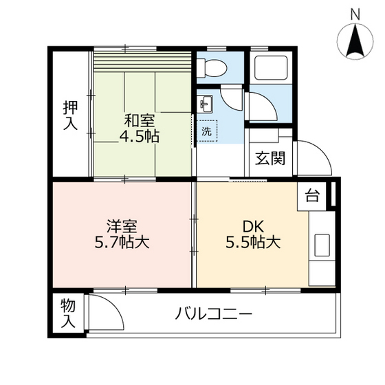 UR徳力の間取り写真