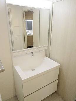 洗面設備　他号室の写真です。