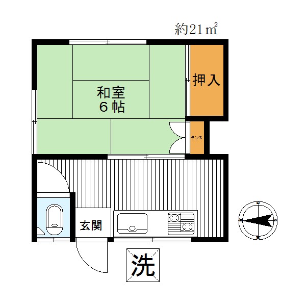 コーポヤエハタの間取り