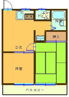 ビップ常盤IIの間取り