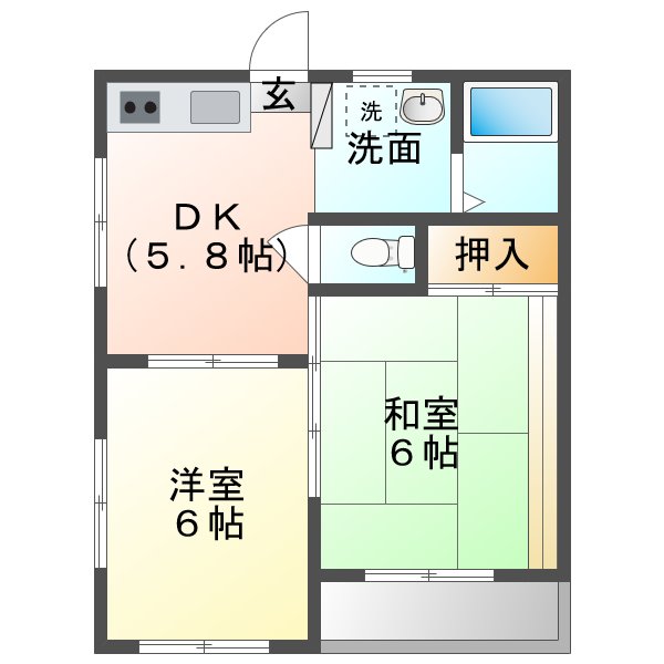 コスモスハイツの間取り