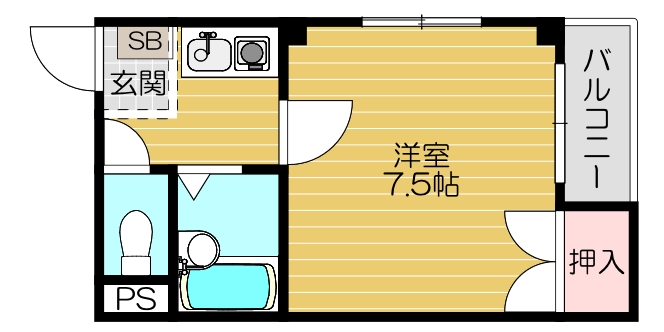 守口市文園町のマンションの間取り