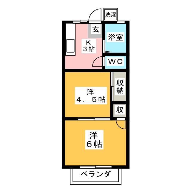 土屋ハイツの間取り