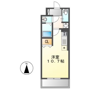 Ｒｉｖｅｒｍｅｔ覚王山の間取り