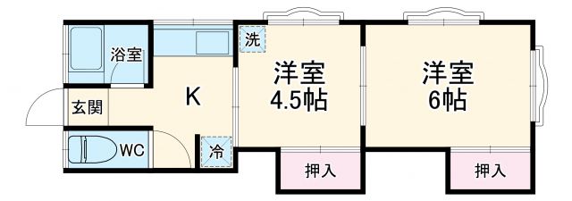 神奈川県横須賀市坂本町６（アパート）の賃貸物件の間取り