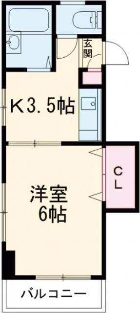 東京都江戸川区中葛西１（マンション）の賃貸物件の間取り