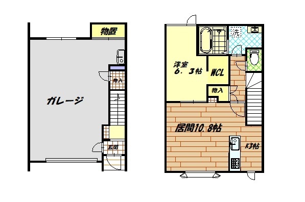 旭川市末広東二条のアパートの間取り