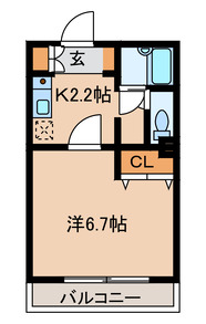 エクセレントアフィー横浜橋の間取り