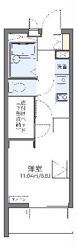 京都市中京区亀屋町のマンションの間取り