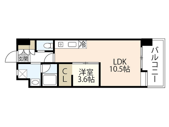 広島市東区牛田南のマンションの間取り