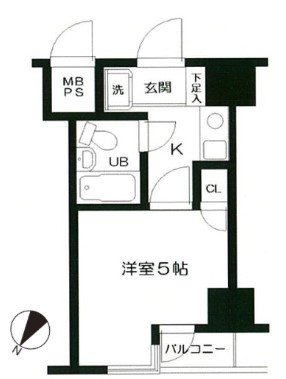 日神パレステージ阪東橋の間取り