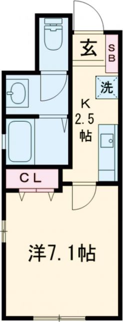 Ｔｈｅ　Ｎｏｒｔｈ等々力の間取り