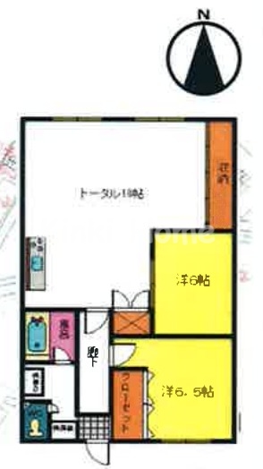 和歌山市粟のマンションの間取り