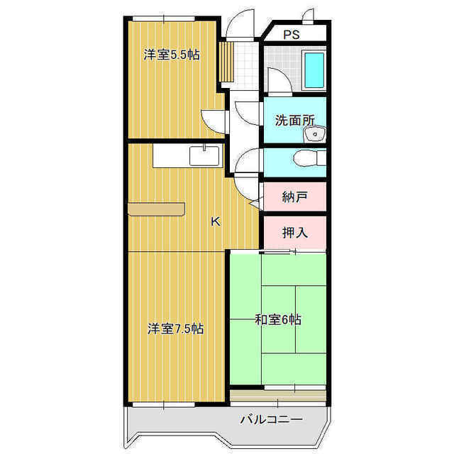 ガーデンヒルズ久松の間取り