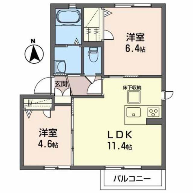 シャーメゾン　ソラティオの間取り