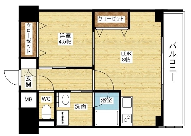 【サムティ新大阪WESTの間取り】