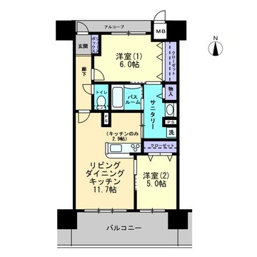 【アルファライフ岡山駅南の間取り】