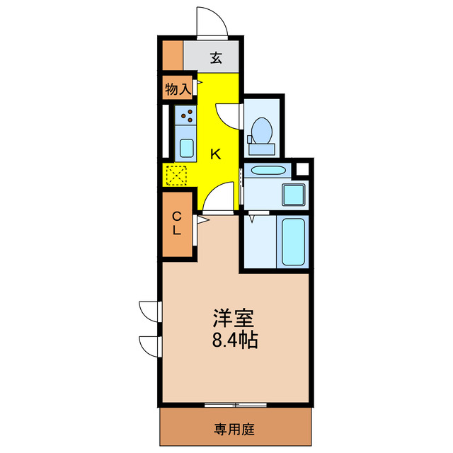 長久手市岩作早稲田のアパートの間取り