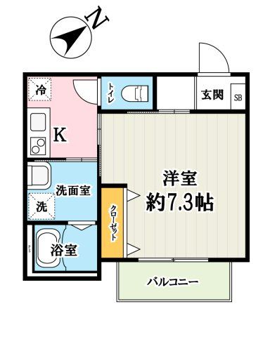 さいたま市西区大字西遊馬のアパートの間取り