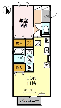 グランクレージュ紀三井寺の間取り