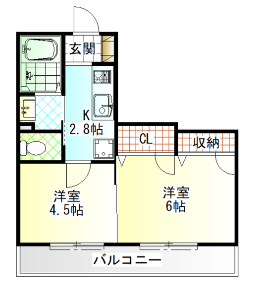 グリーンハイツ城山の間取り