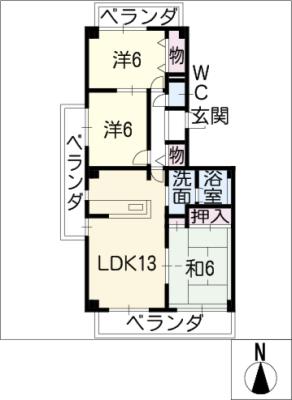 プリンセス三ッ池の間取り