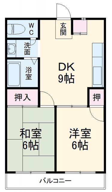 市川市市川のマンションの間取り