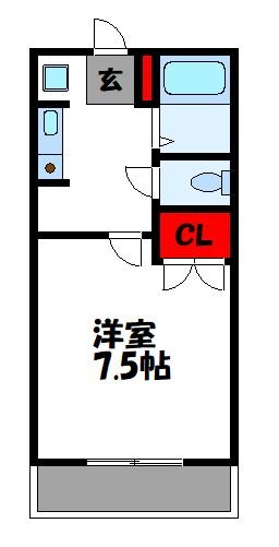 糟屋郡新宮町三代西のアパートの間取り