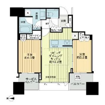 シティタワー大阪本町の間取り