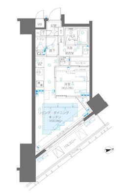 ZOOM新宿御苑前の間取り