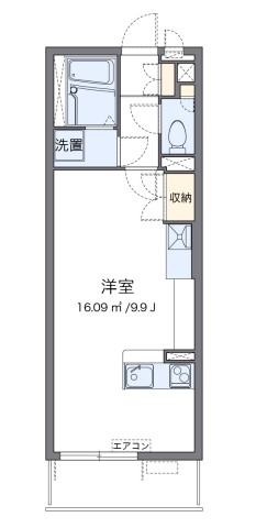 横浜市港南区下永谷のアパートの間取り