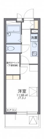 レオパレスナチュールの間取り