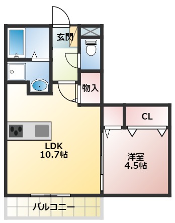 マンションパピルスIIの間取り