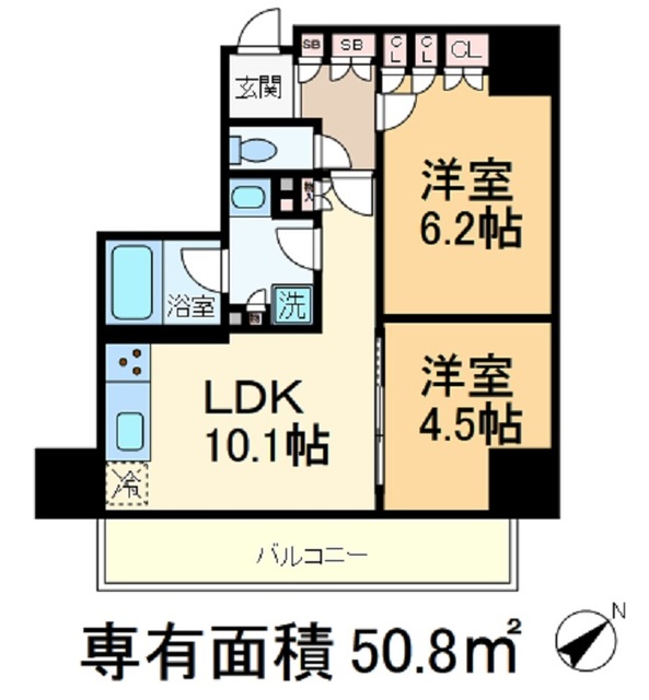 パークアクシス西巣鴨の間取り