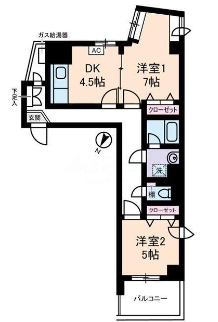 ソレイユ駒沢の間取り