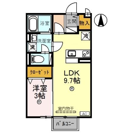 ウエストハイツ・セントラルハイツ　セントラルハイツの間取り