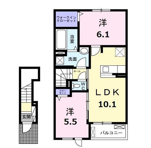 ラフィネ中須の間取り