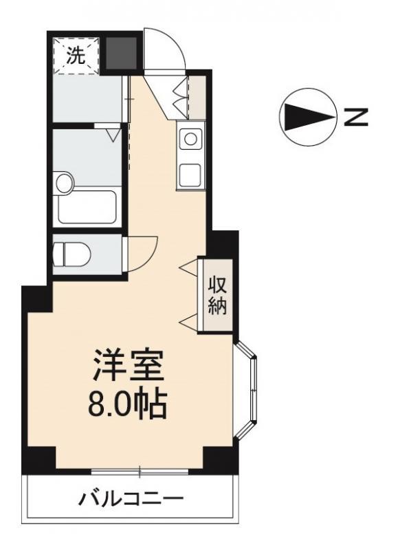 ディアコート栗林の間取り