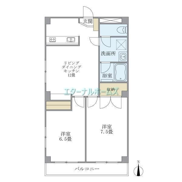 練馬区桜台のマンションの間取り