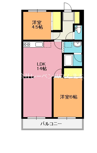 ヤナイマンション6の間取り