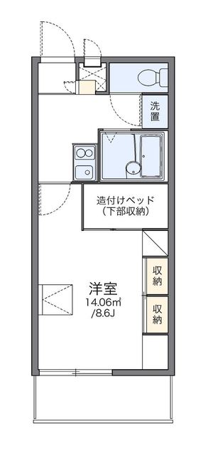 レオパレスクレール勝賀の間取り